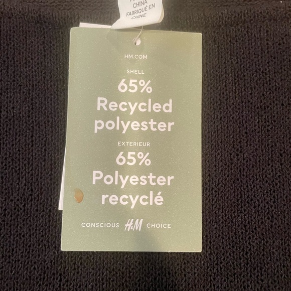 H&M Boat Neck Black Sweater - size XSmall - NWT - Picture 7 of 9